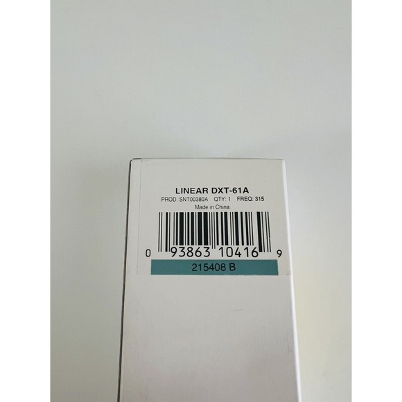 Linear Model DXT-61A 1 - Channel Pendant Transmitter NIB New - Picture 3 of 5